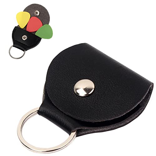 IKadiya Porte-médiators pour Guitare, Sacoche en Cuir pour Plectres Guitare(Noir) - Les Beatles, Paul McCartney, John Lennon, RIngo Starr, George Harrison IKadiya Porte-médiators pour Guitare, Sacoche en Cuir pour Plectres Guitare(Noir)