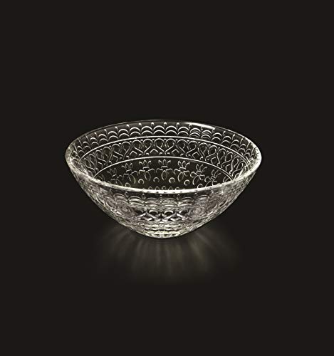 Glass Bowl - For Dessert - Salad - Pasta - Fruit - Nuts - Chocolate - Set Of 4 Bowls - Designed - 6.25 " Diameter - Made In Europe - By Barski #TOP2