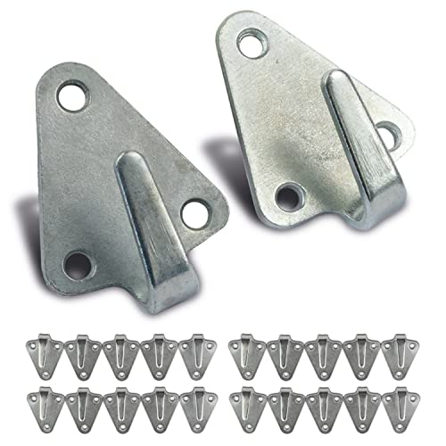 CARGO VA Intelligent Vehicle Accessories 20 Crochet Bache Trois Trous avec 30 vis - Crochets de Filet, Crochet Remorque Parfaits pour la Fixation de Filets de...