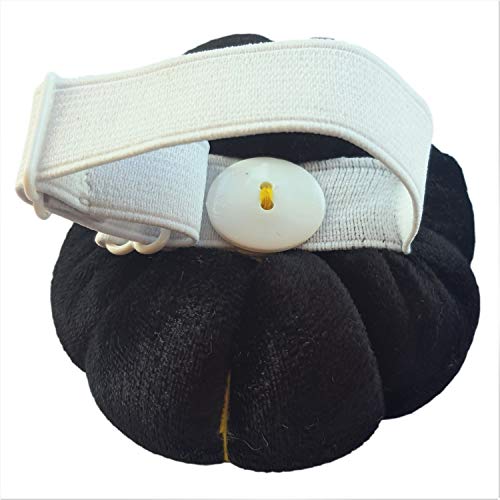 Cushystore Velvet Wrist Pin Needle Cushion Pincushion For Sewing With Adjustable Elastic Strap Fit All Wrist Sizes (Black) #TOP2