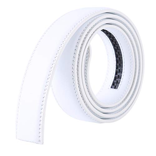 Winwinfly 1-teiliger doppelseitiger Ledergürtel für Männer ohne Kopf Automatische Schnalle Business Casual Soft Waistband Cover