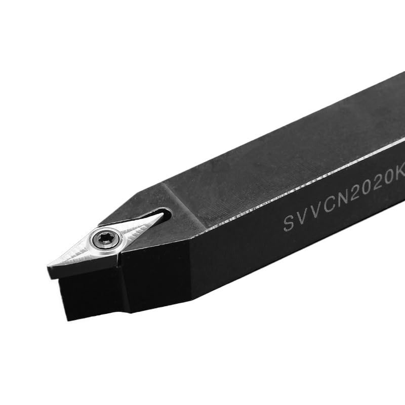 1 herramienta de torneado de metal SVVCN, SVVCN1616 SVVCN2020 SVVCN2525, herramienta de torneado externo, portaherramientas de torno for insertos de torneado VCMT(SVVCN2020K16)