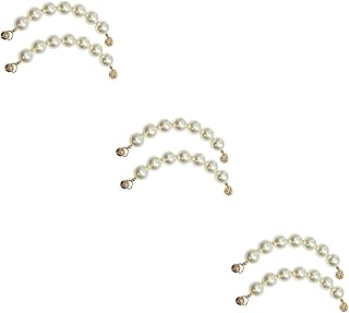 Abaodam 6 Pçs De Acessórios De Cordão Imitação De Pérolas Contas De Telefone Aperto De Pérola Jóias De Pérola Ornamentos De Imitação De Pérolas Decorações De Pingente Cordão Branco Manual