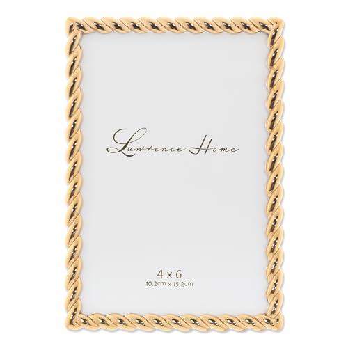 Lawrence Frames 4x6 Golden Rope Picture Frame (712046)