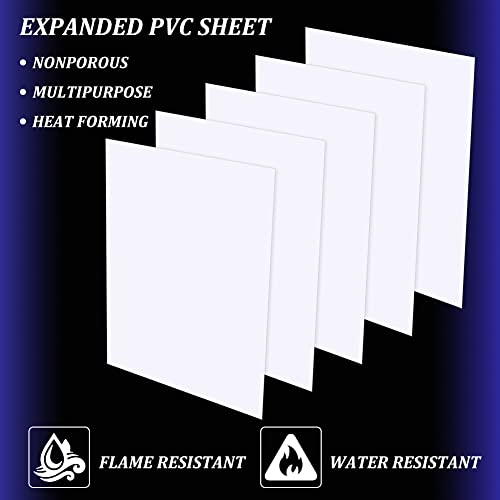 BENECREAT PVC Foam Sheet 1mm 5 piezas blanco 11.8x15.7 pulg miniatura 6