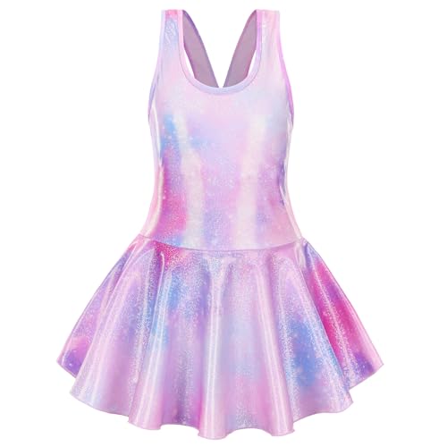 Image of Girls One Piece Unicorn Swimsuit Mermaid Swimwear Rainbow Bathing Suit
