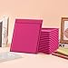 Fuxury Bubble Mailer, 8.5x12 Inch 25 Pack Self-Seal Adhesive Padded Envelopes Usable Size 8.5x11 Inch, Water Resistant Padded Mailers for Mailing,Packaging,Small Business,Shipping, Hot Pink #2