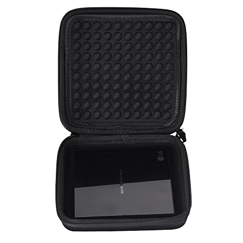 USB CD DVD Writer Blu-Ray & External Case,Hard Drive Protective Carrying Case for Apple USB Superdrive, LG GP65NB60 GP60NB50 Samsung SE-208GB SE-218CB Dell ASUS External DVD Drives (Black) - Thumbnail 7