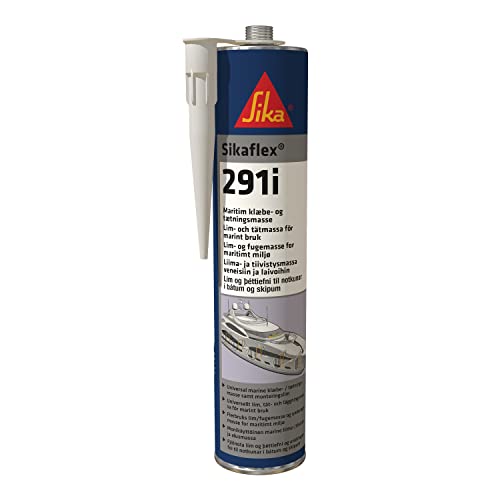 Sika Sikaflex 291i Multifunctional Adhesive Sealant for Marine Applications, White, 300 ml