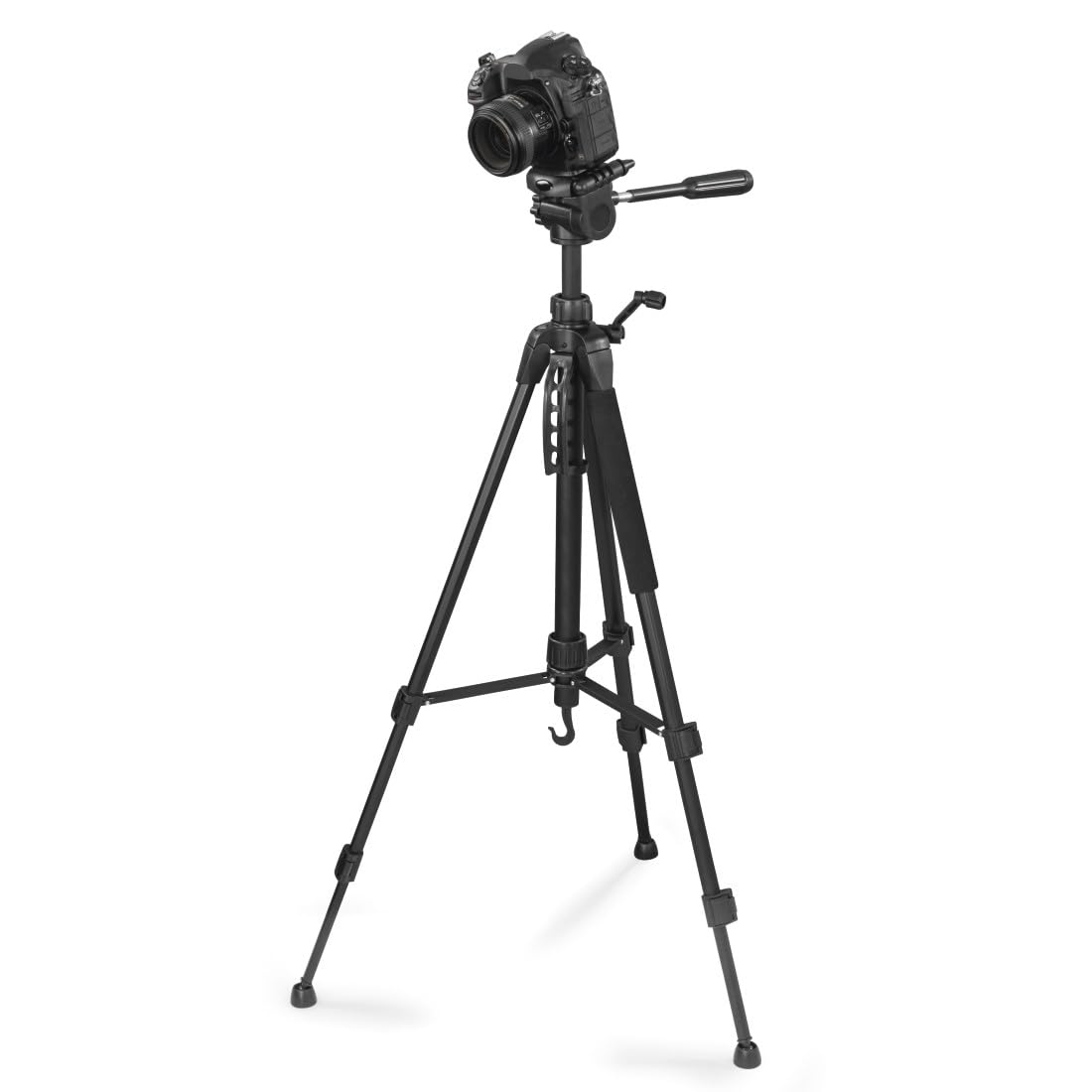 Hama Statyw do kamery Action 153 3D (lekki statyw fotograficzny z uchwytem na telefon komórkowy, tripod o wysokości 60-153 cm, trójnożny statyw z głowicą 3-drożną, statyw do lustrzanki, pasuje do