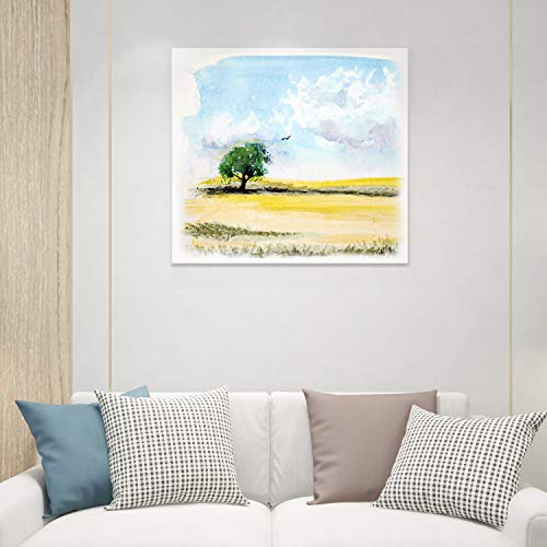 Phoenix Watercolor Canvas Panels 12X12 Inch, 6 Pack - 8 Oz Triple Primed 100% Cotton Acid Free Canvases For Painting, Blank Flat Canvas Boards For Watercolor, Acrylic, Gouache & Tempera Painting #TOP6