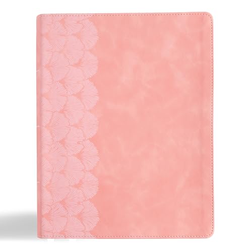 KJV Notetaking Bible, Large Print Edition, Soft Pink LeatherTouch, Red Letter, Wide Margins, Journaling Space, Single-Column, Reading Plan, Easy-to-Read Bible MCM Type - image 1