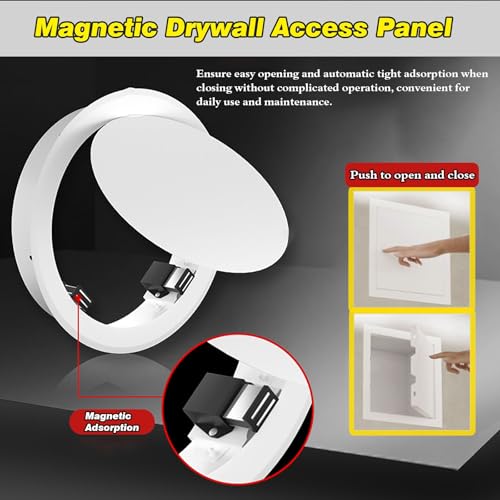 Magnetische Zugangstürverkleidung – Unterputz-Decken-Wand-Inspektionslukenabdeckung für Kabel, 45 x 45 cm, ideal für unsichtbare Verkabelungslösungen