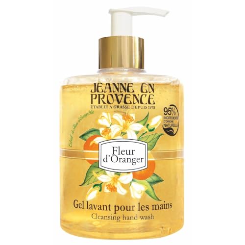 Gel lavant mains fleur d'oranger 500 ml Jeanne en Provence naturel