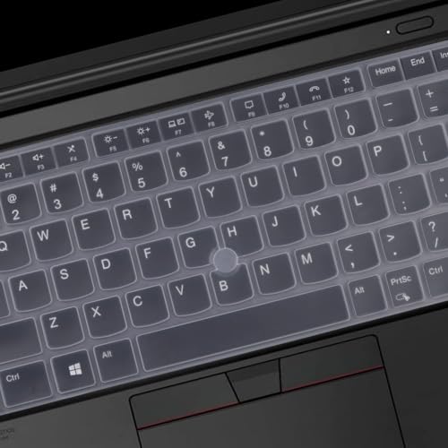 Image of RAYA Silicone Keyboard Cover Only Fit for Lenovo Thinkpad E14 (Gen5 /Gen6) & Thinkpad L14 (Gen4) Thinkpad T14s (Gen4) Laptops [Will NOT FIT for Any Other Gen or Series Model of Thinkpad] (Transparent)