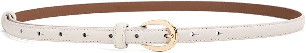 YooAi Leather Belts for Women Skinny Thin Waist Belts for Jeans Pants Dresses