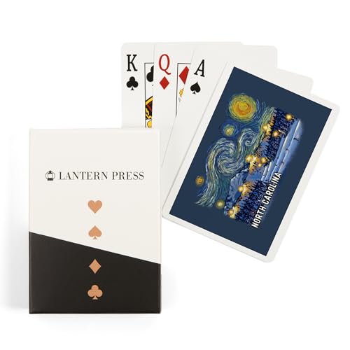 Lantern Press Baraja Poker 52 Cartas Arte North Carolina