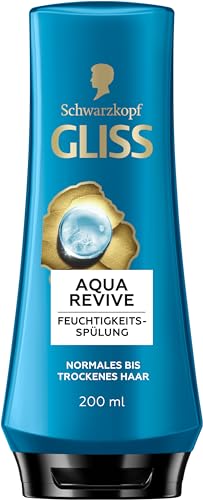 Gliss Spülung Aqua Revive (200 ml), Haarspülung mit Hyaluron-Komplex & Meeresalge für normales bis trockenes Haar verleiht eine Extraportion Feuchtigkeit & gesunden Glanz Gliss Spülung Aqua Revive (200 ml), Haarspülung mit Hyaluron-Komplex & Meeresalge für normales bis trockenes Haar verleiht eine Extraportion Feuchtigkeit & gesunden Glanz