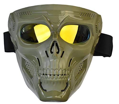 Tactical Mask Nerf Rival mask with UV400 Protection for Nerf Wars N-Strike Elite Toy Guns Games Rival and sports protection Green