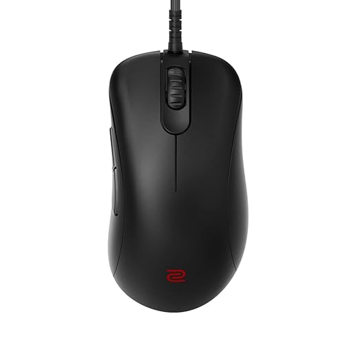 ZOWIE BenQ EC2-C Ergonomic Gaming Mouse | Professional Esports Performance | Lighter Weight | Driverless | Paracord Cable | 24-Step Scroll Wheel | Matte Black | Medium Size