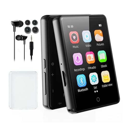 64 GB Reproductor MP3 Bluetooth 5.3,MP3 portátil con Pantalla táctil de 2,8» para Musica niños con Radio FM,Carpeta, reproducción aleatoria, Compatible con Tarjeta Micro SD de 128 GB