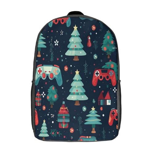 Sac à dos motif sapin de Noël souple 3D pour ranger facilement livres et repas