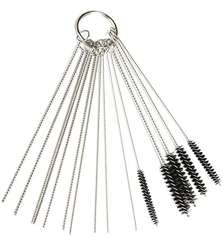 10 Pcs Tune up Carburetor Adjusting Screwdriver Tool Kit with Carb Cleaning Needles Brushes Compatible with Walbro Compatible with Zama Compatible with Ryobi Compatible with Stihl Compatible wit