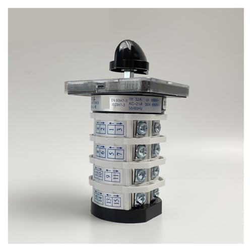 Cam switch 4 levels YMZ12-32/4 changeover rotary switch 32Amper - 5