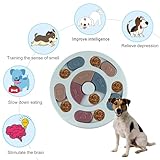 Elezenioc Hundespielzeug Intelligenz Hundefutter Welpenspielzeug,Interaktives Verlangsamen Sie das Essen von Hundespielzeug,Rutschfestes Intelligenzspielzeug für Hunde,Welpen und Katzen