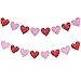 HaHaHa! グリッター ハート ガーランド レッド ピンク 結婚式 プロポーズ 母の日 ブライダルシャワー パーティーデコレーション