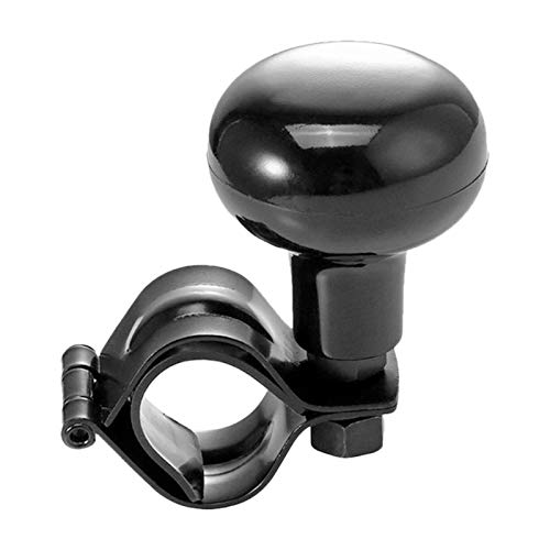 Spinner de Volant de Voiture, Universel Bouton Rotation du Volant de Poignée électrique Noir pour voiture, camion, SUV, tracteurs, bateaux, tondeuses à gazon Cover