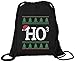 ShirtStreet X-Mas Winter Weihnachts Premium Bio Baumwoll Turnbeutel Rucksack Stanley Stella Ugly Christmas HO3, Größe: onesize,Black
