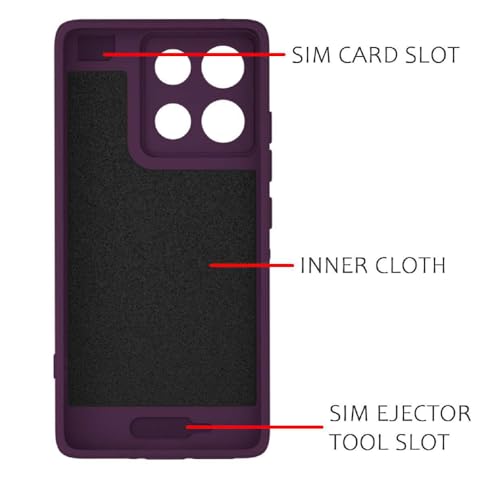 Image of Back Cover | MagFit Ring Design (Non-Magnetic) | Shockproof Protection | Anti-Slip Grip | Raised Camera Edges | Slim Protective Case for Motorola Moto G86 5G / G86 Power 5G (Purple)