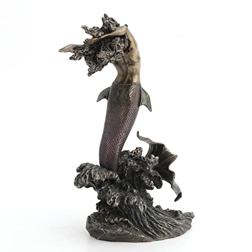 Yemaya Diosa del Mar Escultura Bronce y Resina 27cm miniatura 3