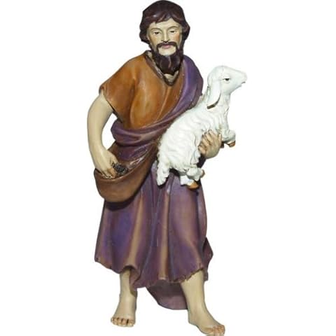 Schäfer mit Schaf, geeignet für 12cm Figuren Cover