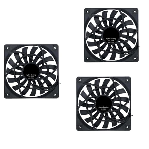 Ventilateur de refroidissement mince 120mm 12v châssis PC PWM lot de 3