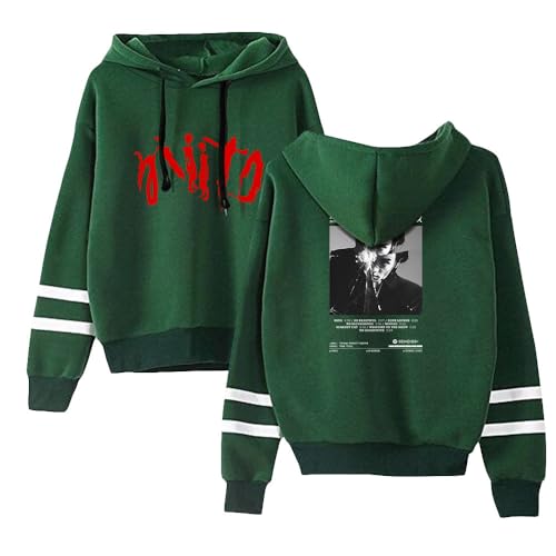 Photo de DPR Ian Vêtements à manches longues sans poche Sweatshirts décontractés Hommes Femmes Tour Hoodies Mode Streetwear, Vert-hl12445, L