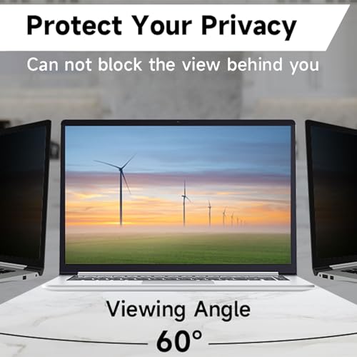 Protector de visualización reutilizable de silicona PET para máxima privacidad en laptop 4