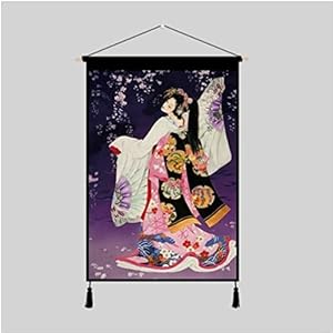 Zephyr Dames Wanddoek, Izakaya Wanddoek, Wandtapijt, Achtergrond Wanddecoratie Doek Schilderij 45x65cm