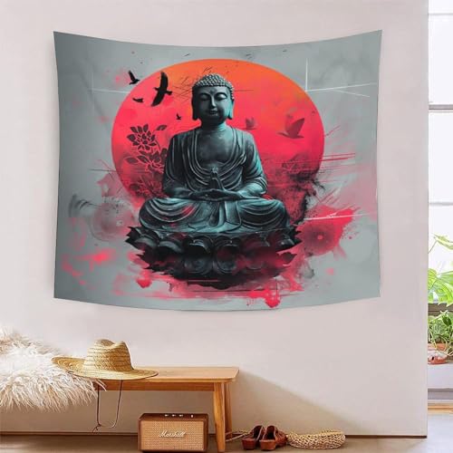 Tapisserie murale Bouddha 3D pour créer une ambiance zen dans votre chambre