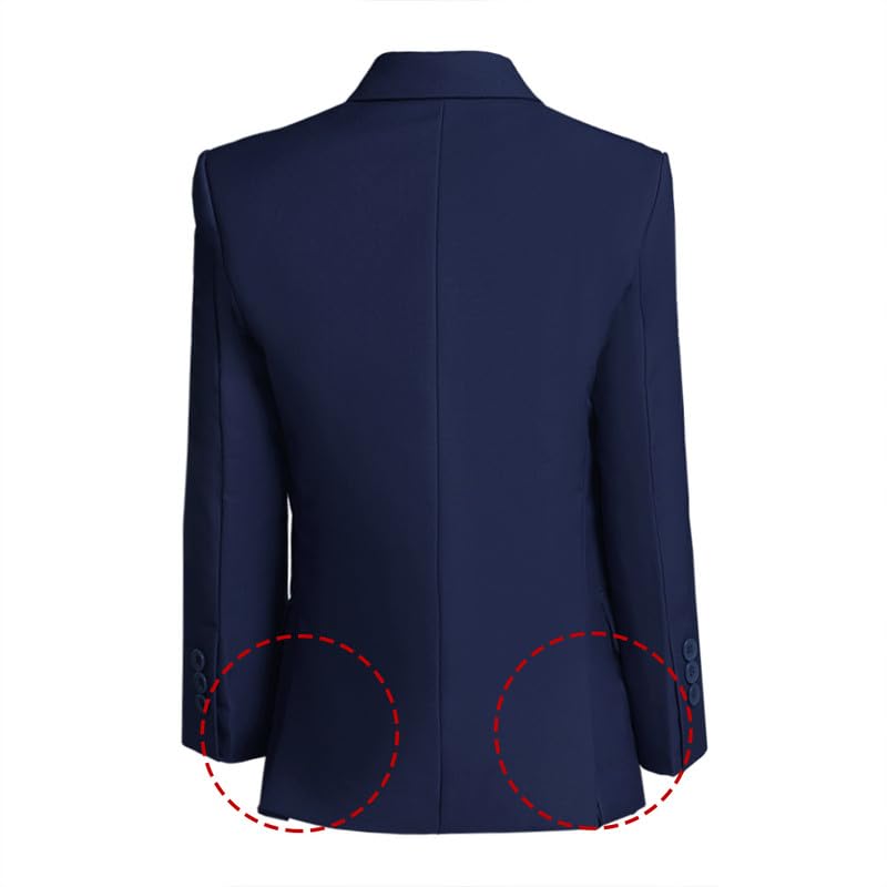 Image of Visaccy Boys Suit Jacket Toddler Formal Blazer Slim Fit Sport Coat for Kids