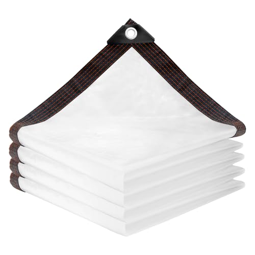 Tapvai 2 X 3m Teloni Trasparenti con Occhielli, Impermeabile, Protezione Antivento, Telo Resistente Alle Intemperie per Mobili Da Giardino, Piante, Serra, Pet Hutch