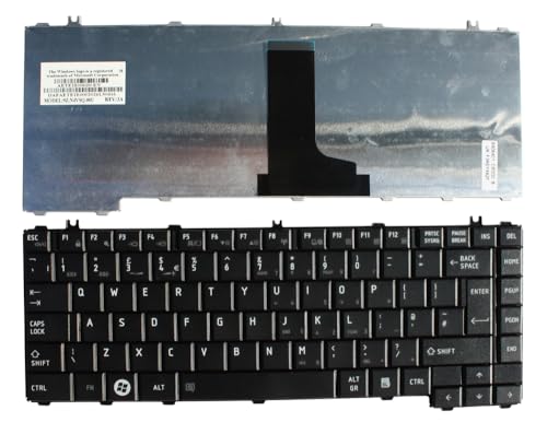 Clavier de remplacement pour PC portable Toshiba Satellite L645D-S4030 Power4Laptops noir