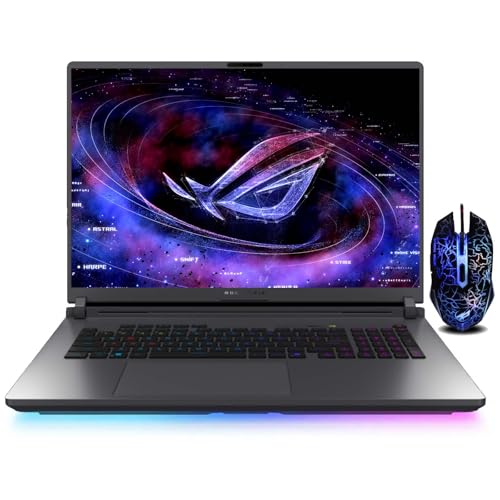 ASUS ROG Strix G18 (2025) Gaming Laptop, 18' 16:10 ROG Nebula 2.5K 240Hz/3ms, NVIDIA GeForce RTX 5080, Intel Core Ultra 9 275HX, 32GB DDR5 RAM, 2TB M.2 PCIe SSD, WiFi 7, Win11 Pro - Eclipse Gray