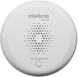 Detector De Fumaça Sem Fios Autônomo Intelbras Dfa 623 Cor Branco