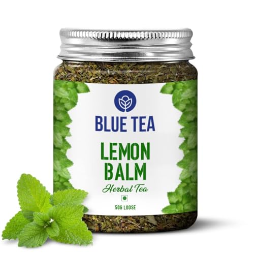 BLUE TEA - Lemon Balm Tea - 50gm - 50+ Cups | RELIEVES STRESS | R...