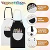 Molain 2 Pack Children's Apron, Adjustable Waterproof Art Apron with Pockets, Girls Boys Bib Aprons for Kids Painting Crafting Cooking Baking Art Gardening(Gray and Black) #2