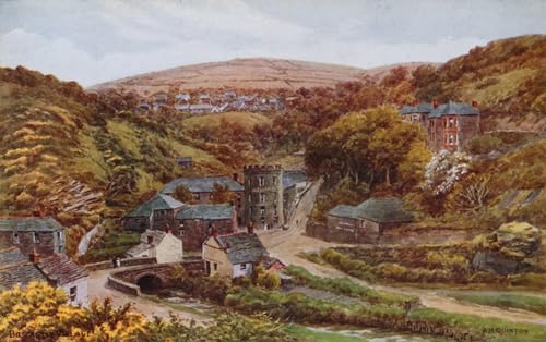 Toile Boscastle Village Alfred Robert Quinton pour habiller un grand mur vide