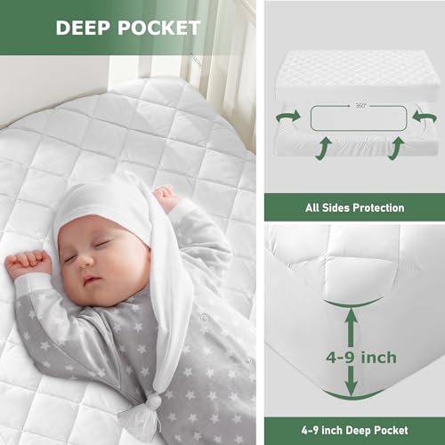 Protector de colchón de cuna para noches secas y siestas tranquilas GRT 6