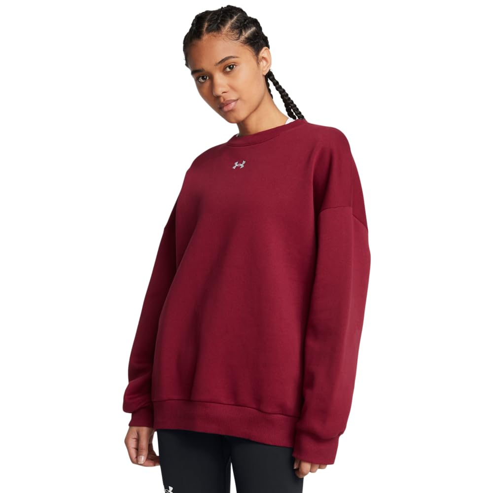 Under Armour Women's (625) Cardinal / / White Underarmour'srivalfleeceoversizedcrew